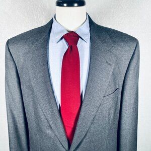 Vintage Southwick x Homer Reed Blazer Mens 44L Gray Wool Sport Coat Jacket Union